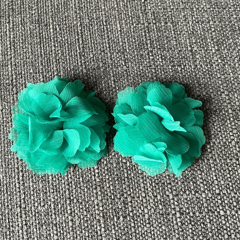 Chiffon Flower - Shoe Clips